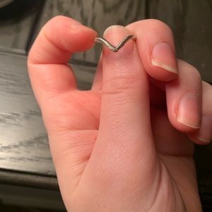Silver pinky ring size 3